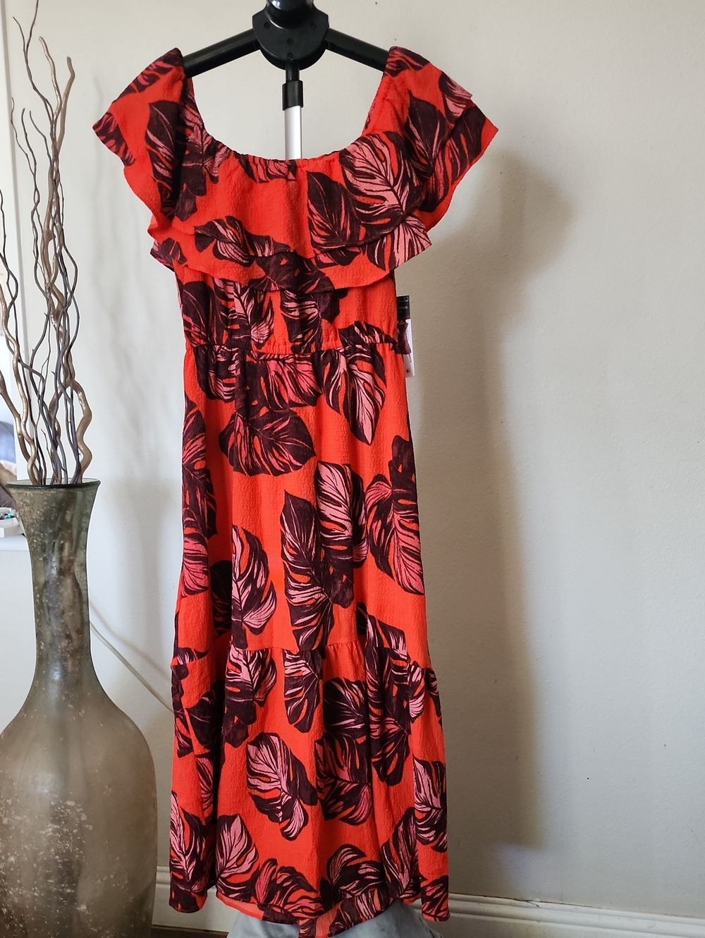 Sofia by Sofia Vergara Vibrant Red and Black Mini Dress NWT